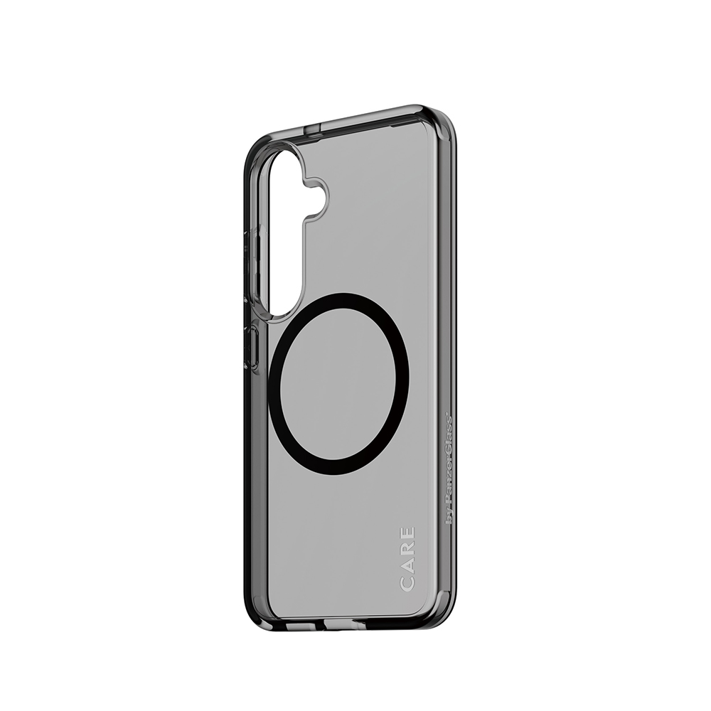 Utilizare husă PanzerGlass® CARE Flagship Urban Combat Black Qi Compatible Samsung Galaxy S25