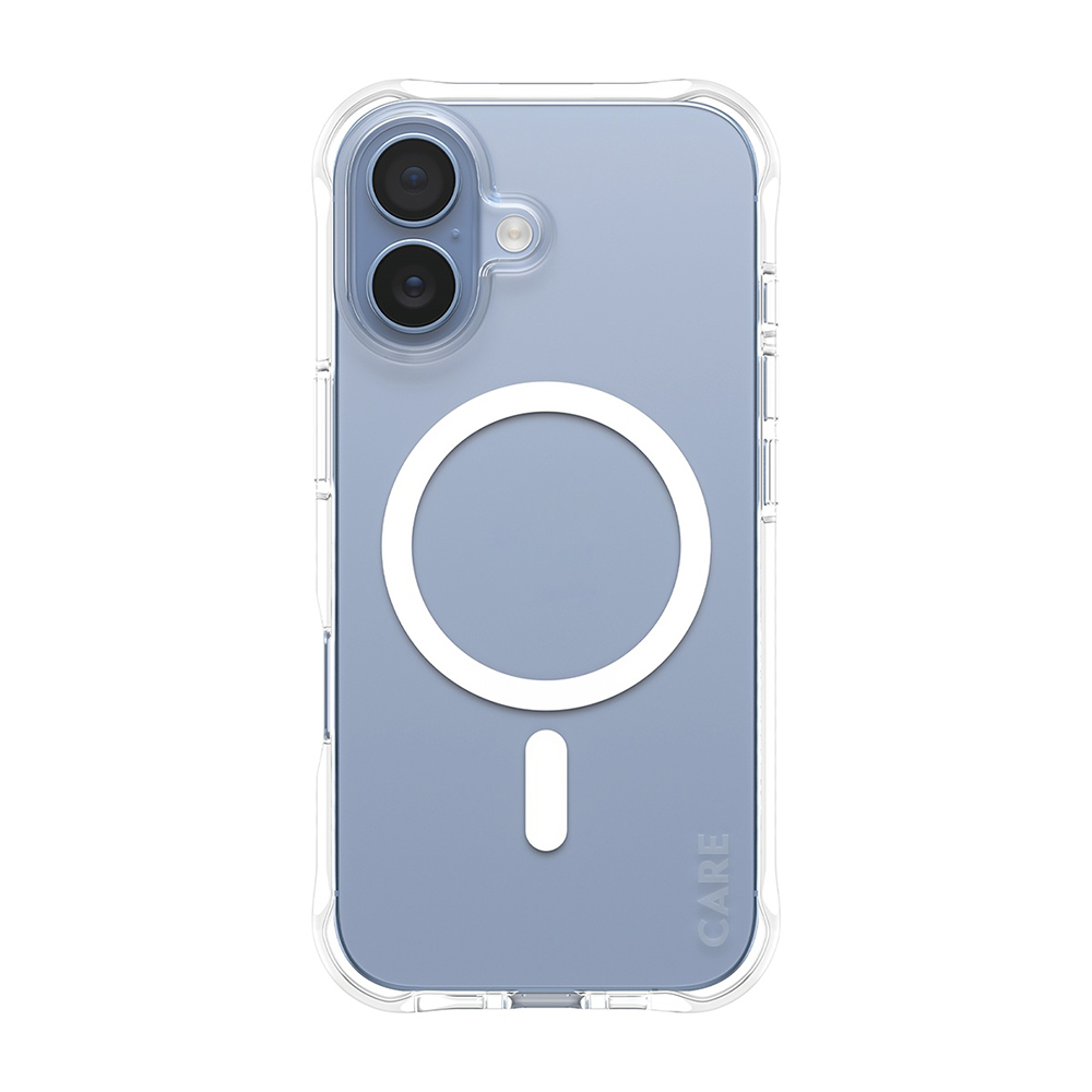 Husă PanzerGlass® CARE Fashionable Case w. White MagSafe iPhone 17 Transparenta