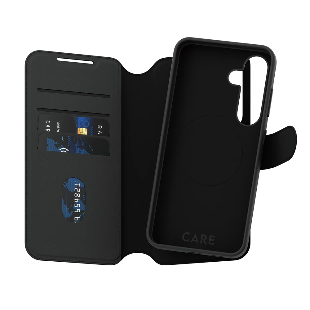 Husă PanzerGlass® CARE Feature Case Tango Two-in-One Wallet Samsung Galaxy S25 Negru