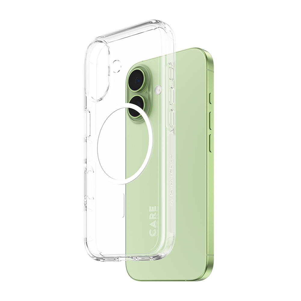 Husă PanzerGlass® CARE Flagship Urban Explorer White MagSafe iPhone 17 Transparenta