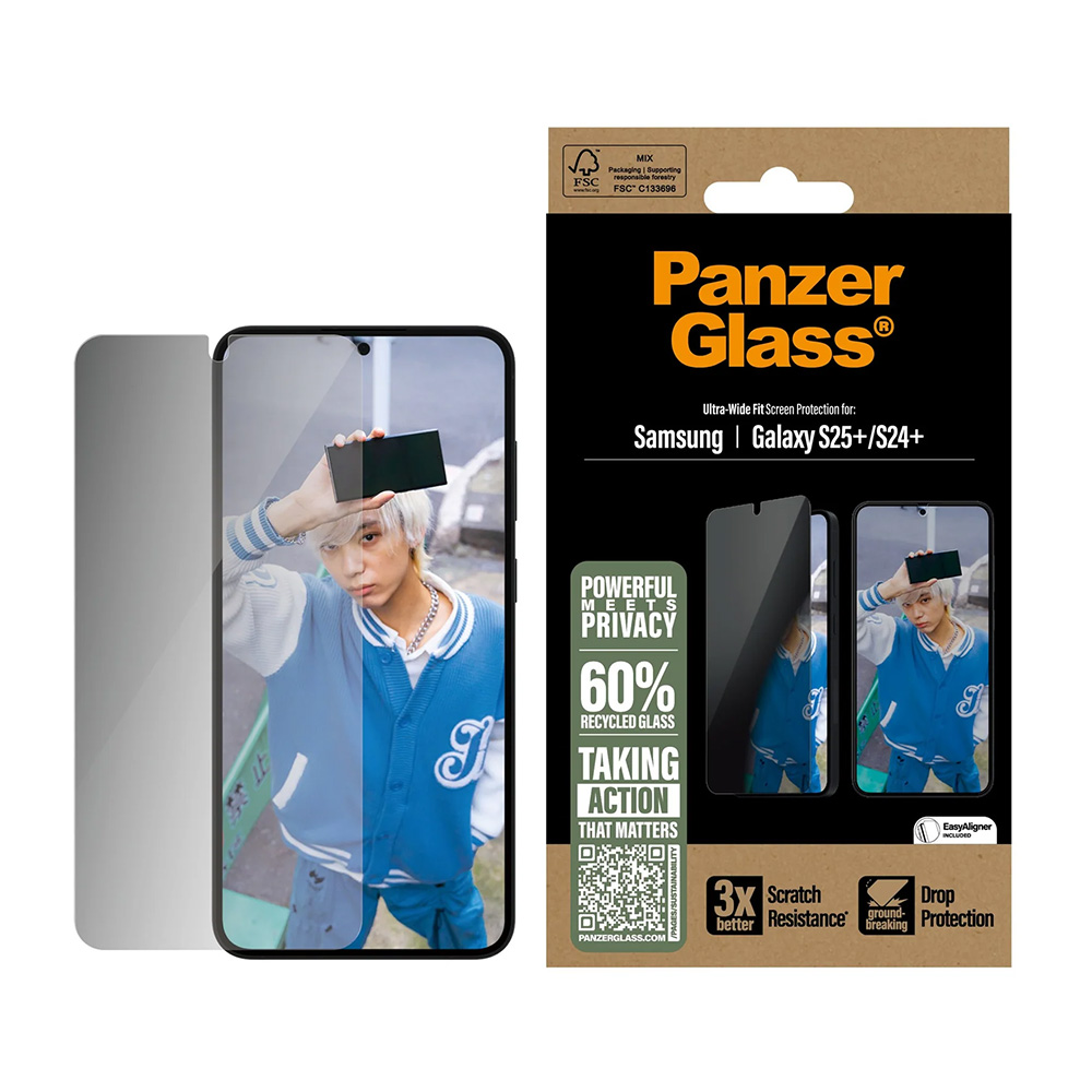 Folie PanzerGlass® Ultra-Wide Fit Privacy Screen Protector Samsung Galaxy S25 Plus / S24 Plus