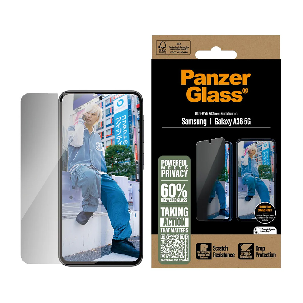 Folie PanzerGlass® Ultra-Wide Fit Privacy Screen Protector Samsung Galaxy A36 5G