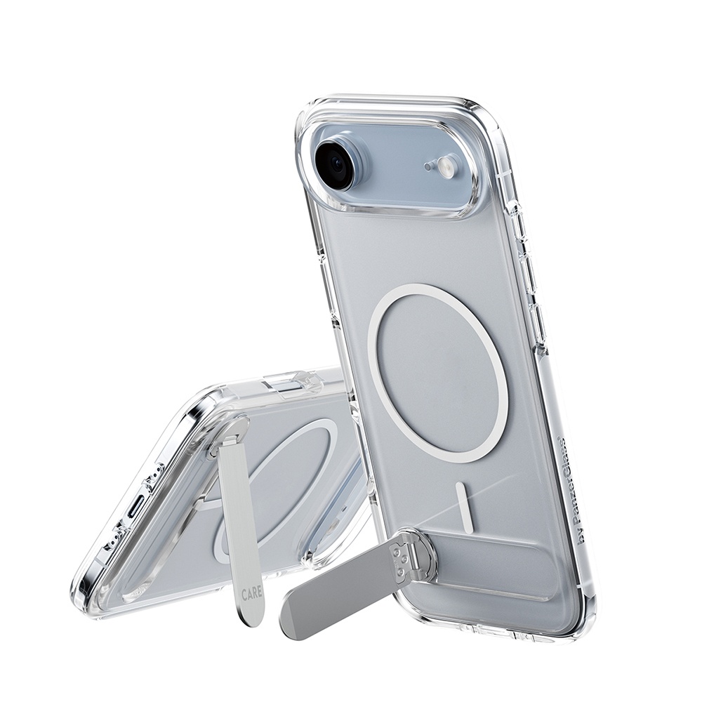 Husă PanzerGlass® CARE Feature Kickstand MagSafe iPhone 17 Air Transparenta