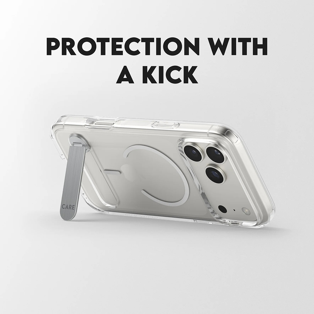 Utilizare husă PanzerGlass® CARE Feature Kickstand MagSafe iPhone 17 Pro Max
