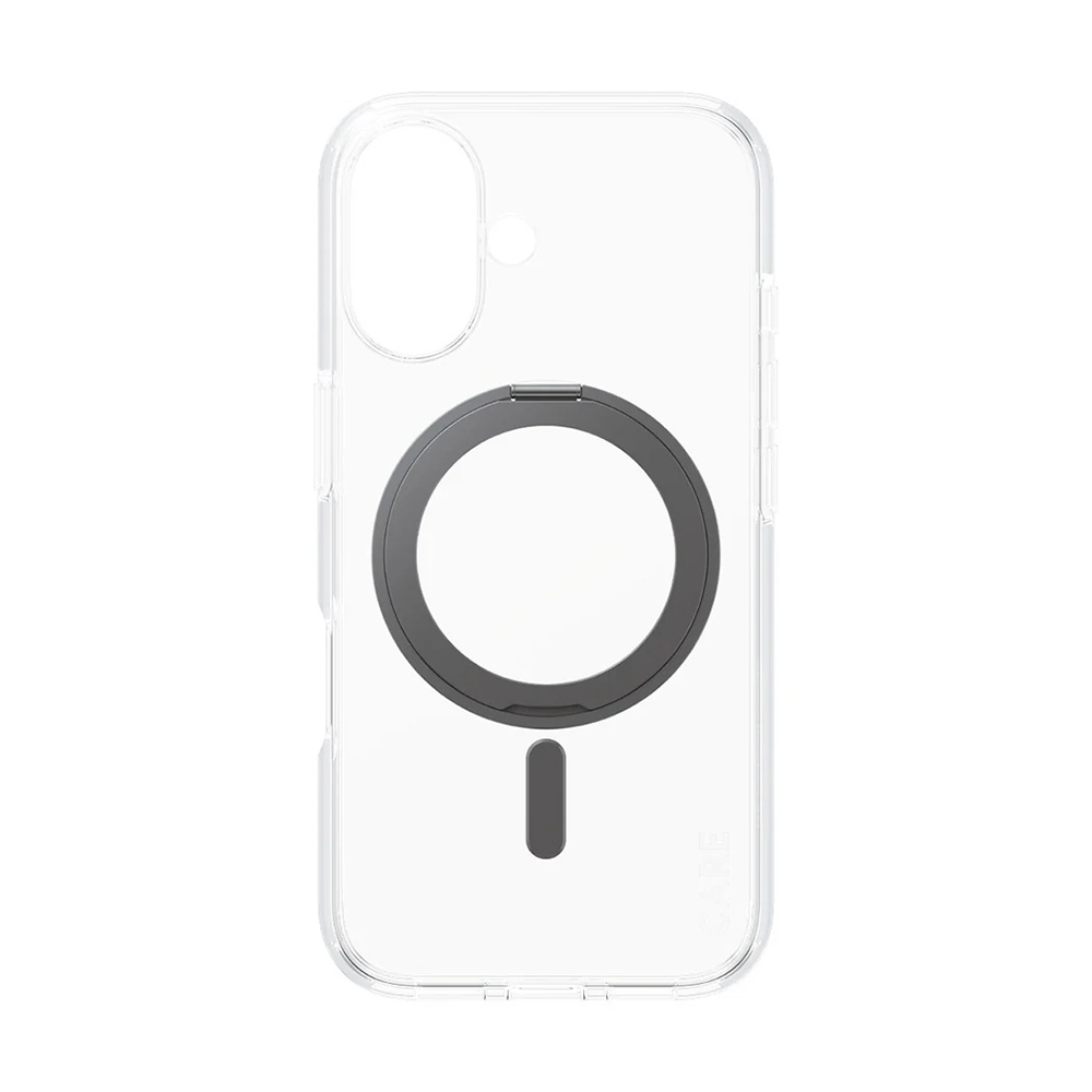 Detalii husă PanzerGlass® CARE Feature Black Kickstand & MagSafe iPhone 16