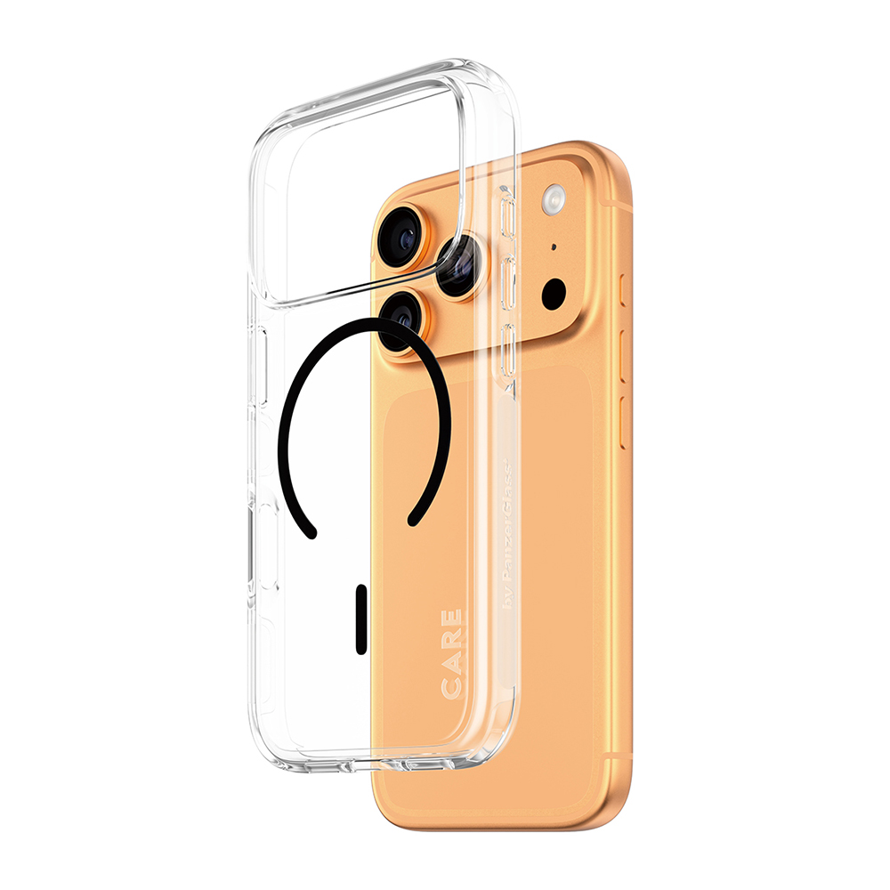 Husă PanzerGlass® CARE Flagship Urban Explorer Black MagSafe iPhone 17 Pro Transparenta | fumuriu