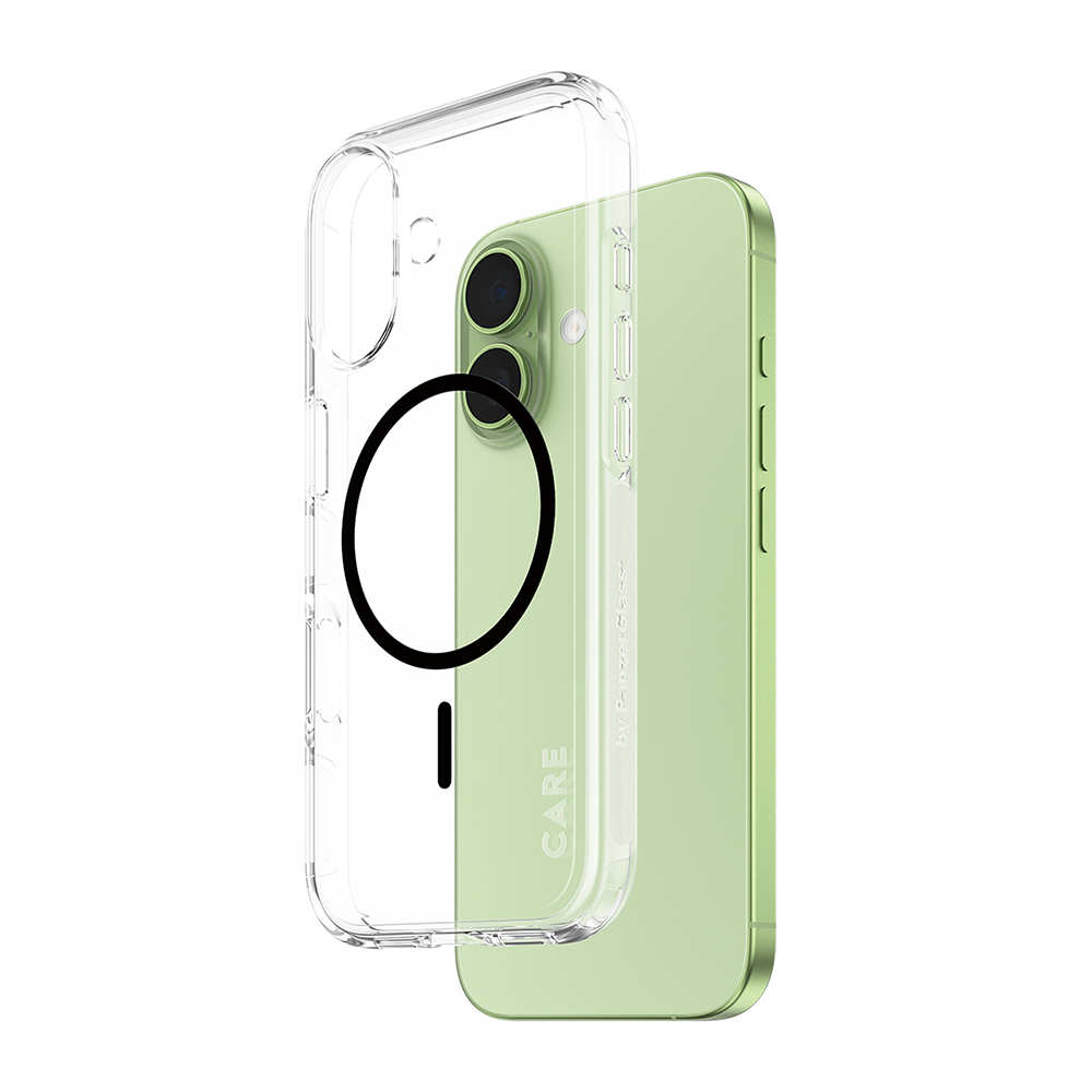 Husă PanzerGlass® CARE Flagship Urban Explorer Black MagSafe iPhone 17 Transparenta | fumuriu