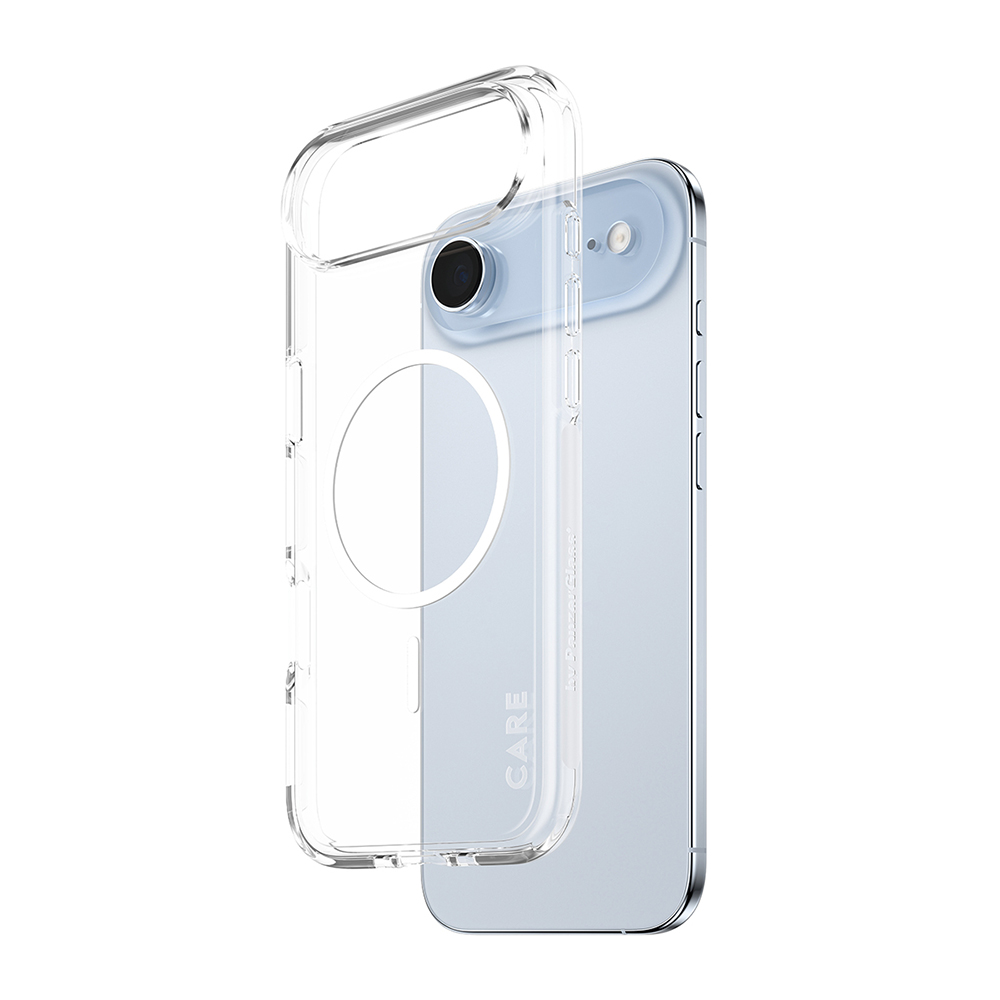 Husă PanzerGlass® CARE Flagship Urban Explorer White MagSafe iPhone 17 Air Transparenta