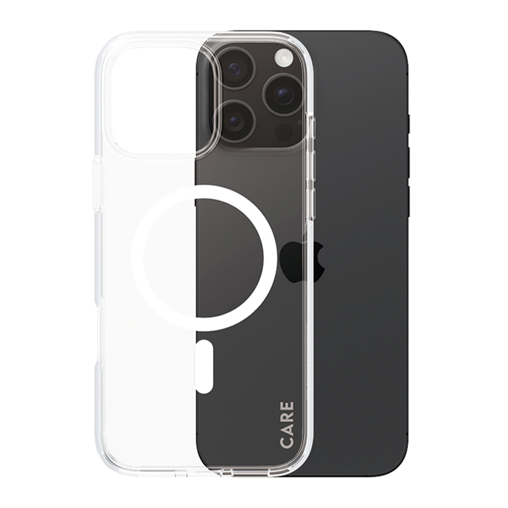 Utilizare husă PanzerGlass® CARE Flagship Urban Combat White MagSafe iPhone 16 Pro