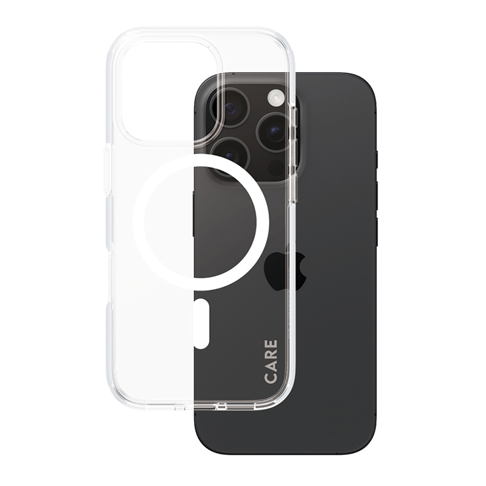 Husă PanzerGlass® CARE Flagship Urban Combat White MagSafe iPhone 16 Pro Transparenta
