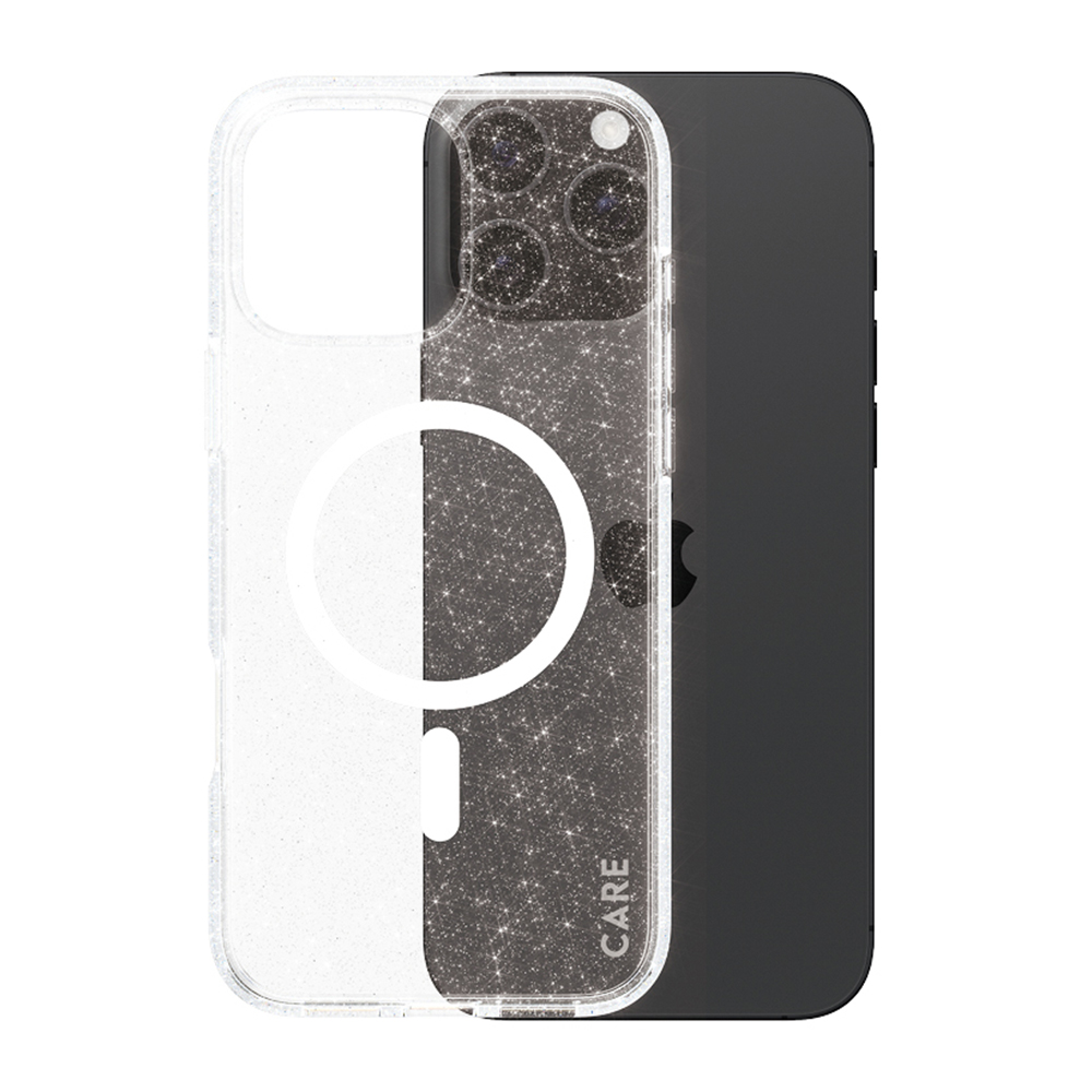 Utilizare husă PanzerGlass® CARE Flagship Urban Combat Star Lit White MagSafe iPhone 16 Pro