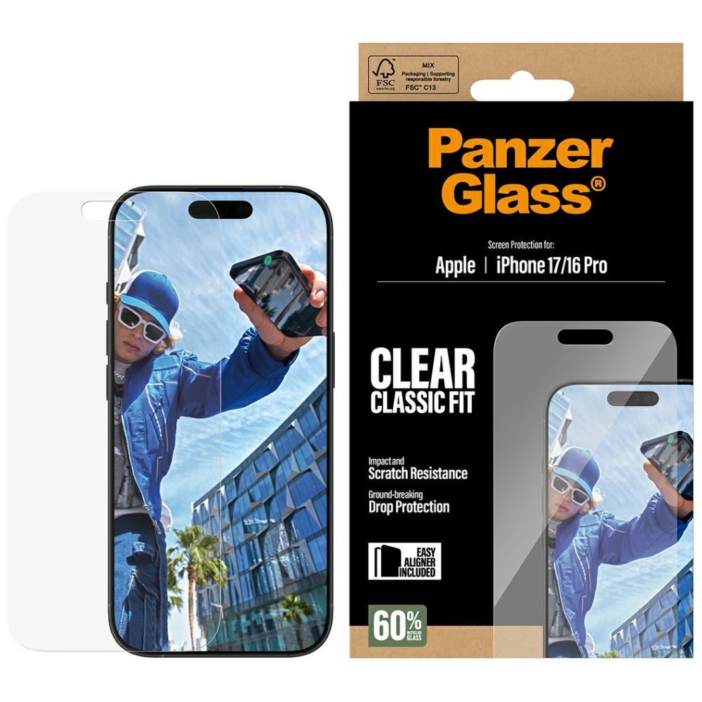 Aplicare folie PanzerGlass® Classic Fit Screen Protector w. EasyAligner