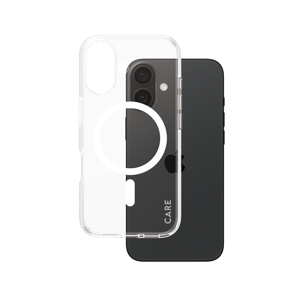 Husă PanzerGlass® CARE Flagship Urban Combat White MagSafe iPhone 16 Transparenta