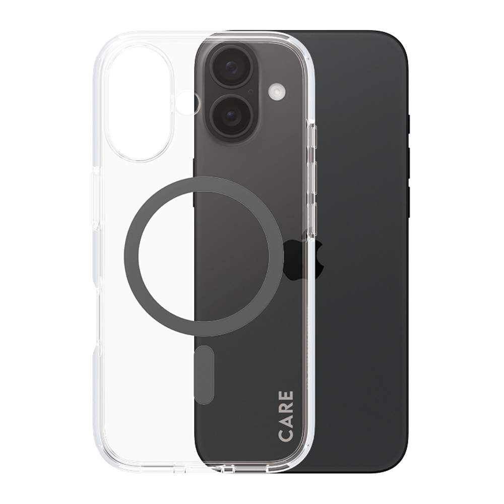 Utilizare husă PanzerGlass® CARE Flagship Urban Combat Black MagSafe iPhone 16