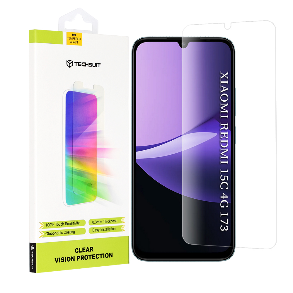 Калъф за Xiaomi Redmi 15C 4G / Redmi 15C 5G / Poco C85 4G - Techsuit Прозрачен Vision Glass - Прозрачен