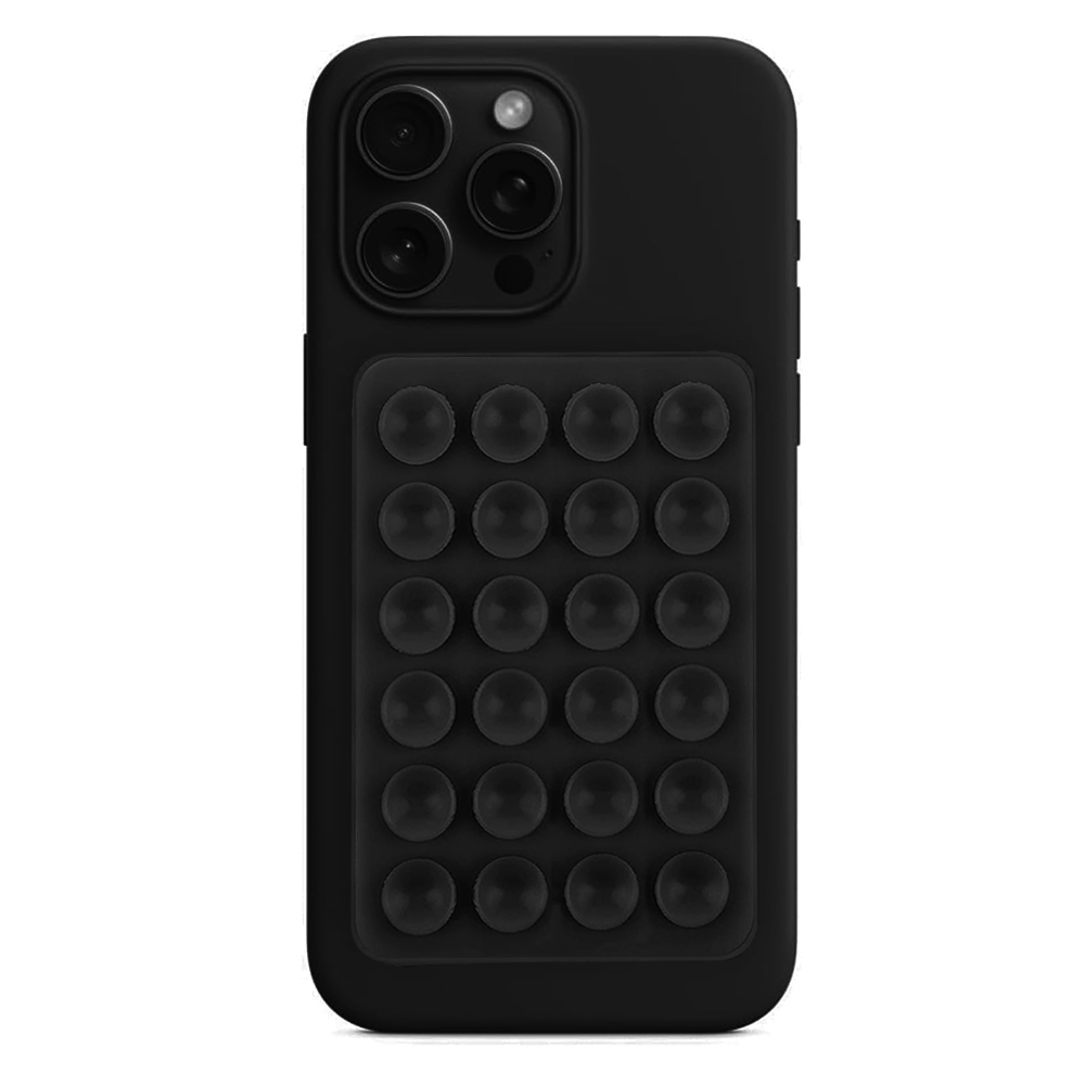 Държач за вендуза за телефон, правоъгълен - Techsuit (SC-PAD2) - Черен