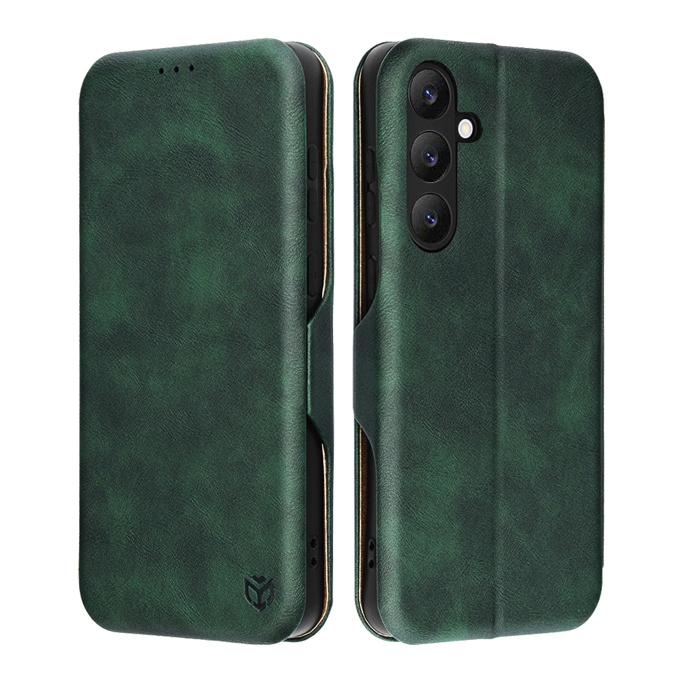 Калъф за Samsung Galaxy S25 FE - Techsuit Safe Wallet Plus - Зелен