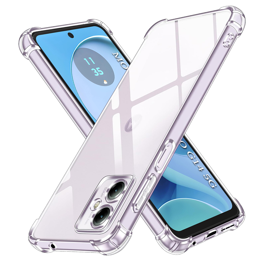Калъф за Motorola Moto G14 - Techsuit Shockproof Прозрачен Silicone - Прозрачен