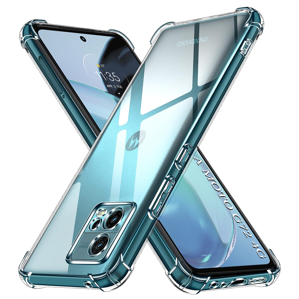 Калъф за Motorola Moto G72 - Techsuit Shockproof Прозрачен Silicone - Прозрачен