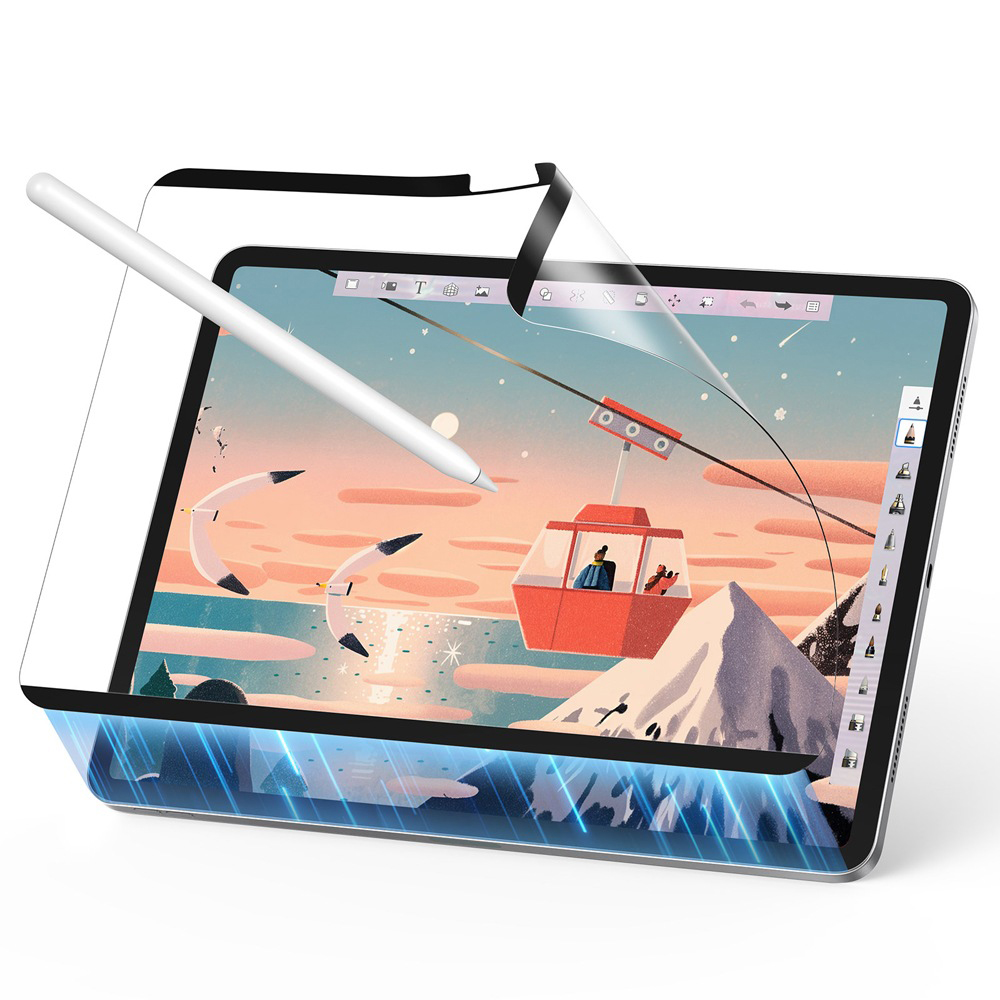 Калъф за iPad Air 11 (2024) / Air 11 (2025) / Air 11 (2026) - ESR магнитен на усещане за хартия - Прозрачен