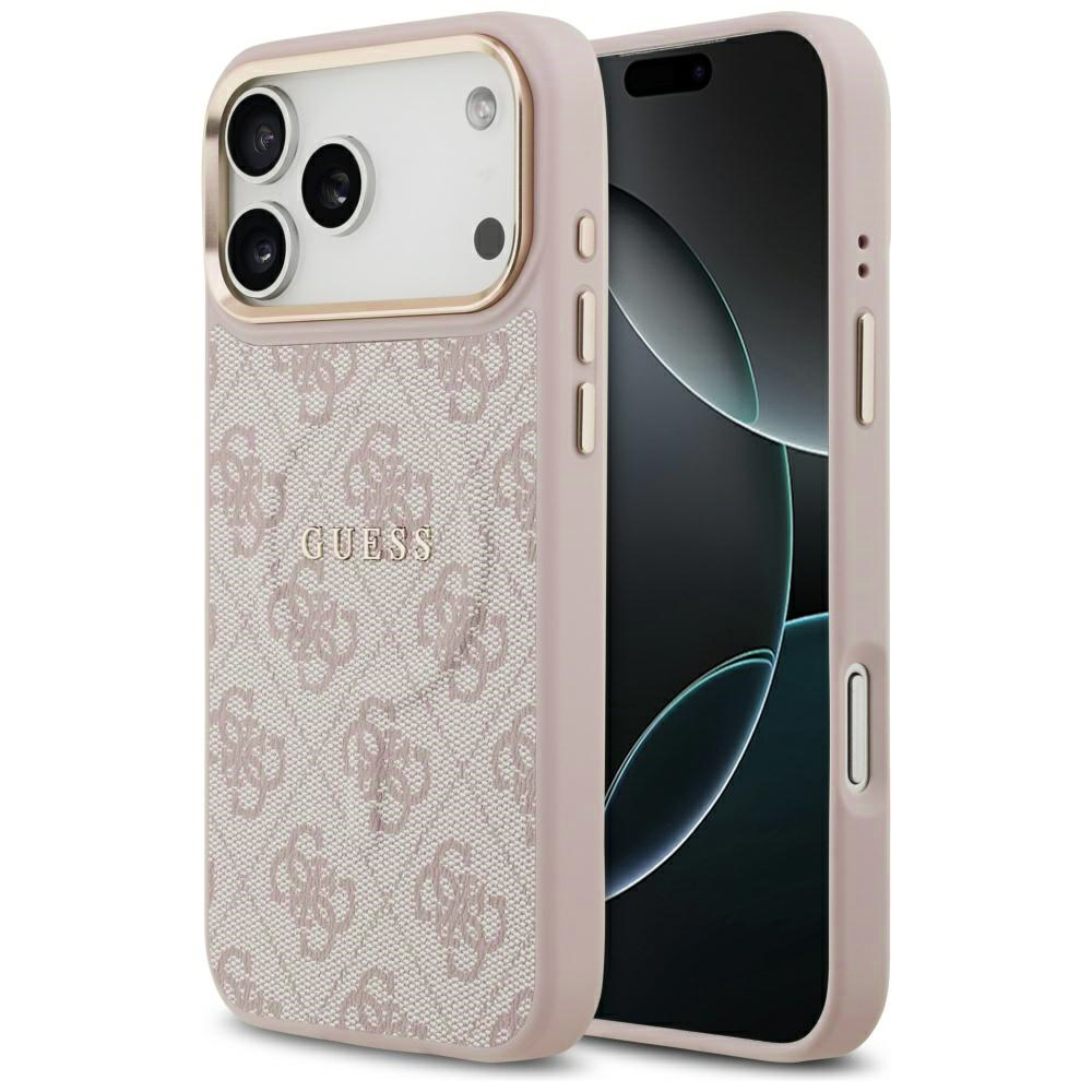 Калъф за iPhone 17 Pro Max - Guess Hardcase 4G Classic MagSafe (GUHMP17XP4MSEGCP) - Розов
