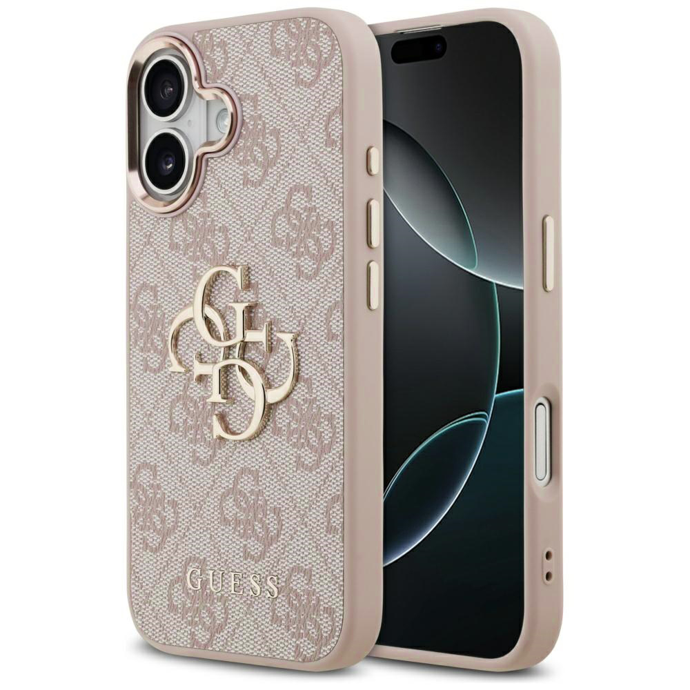 Калъф за iPhone 17 - Guess Hardcase Big 4G Logo Classic 9GUHCP17S4GMGCGCPI) - Розов