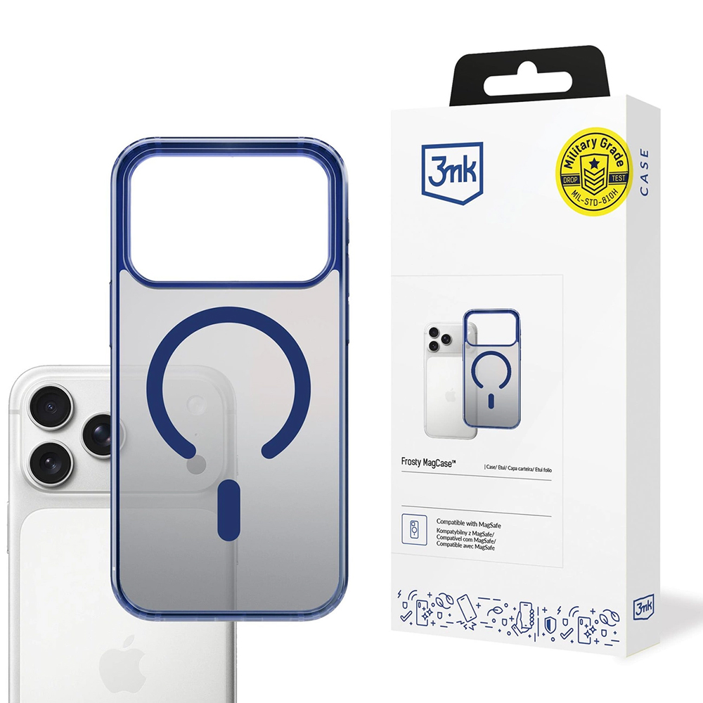 Калъф за iPhone 17 Pro - 3mk Frosty MagCase - Син