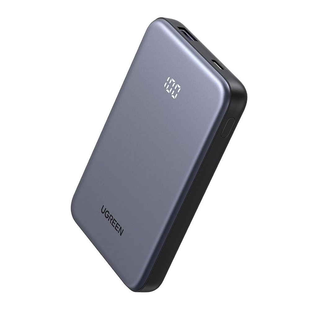 Baterie Externa 10000 mAh Model PB507;75131B 1 Porturi USB USB-C Digital Display Quick Charge 22.5W Gri Ugreen - Imagine 1
