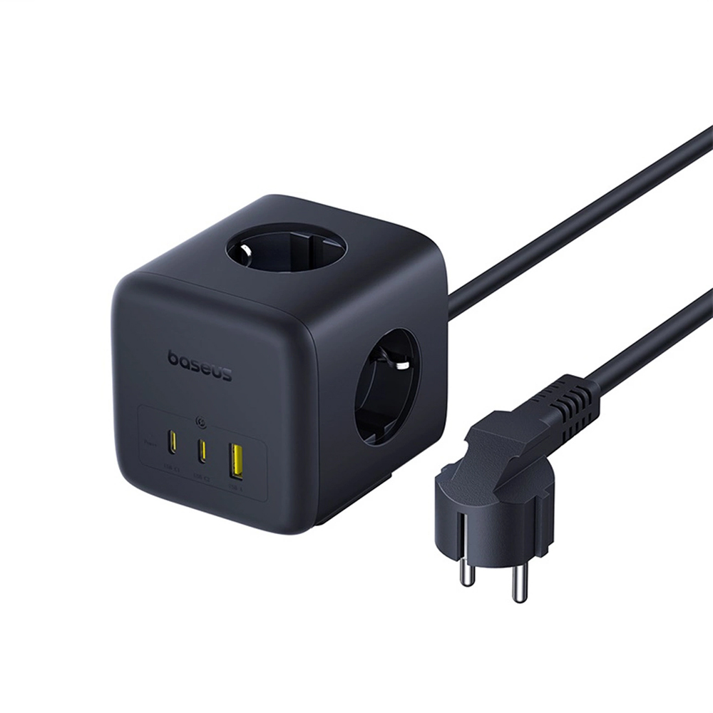 Разклонител 67W, 1.5m - Baseus (E00082100123-00) - Черен