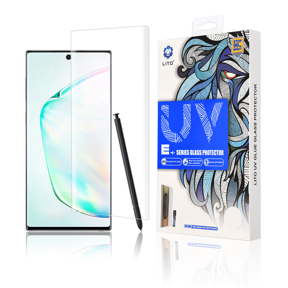 Капак за Samsung Galaxy Note 10 Plus 4G / Note 10 Plus 5G - Lito 3D UV Glass - Прозрачен