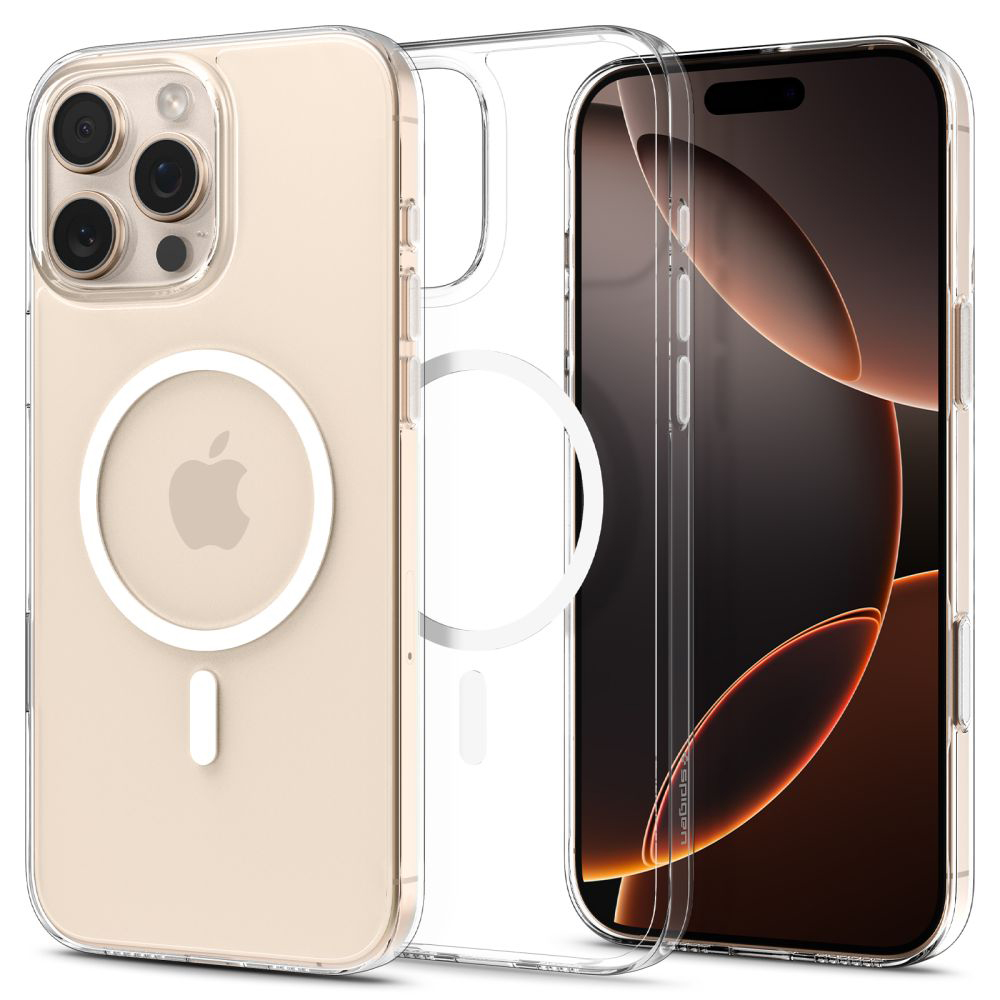 Калъф за iPhone 16 Pro Max - Spigen Thin Fit T MagSafe (ACS09315) - Прозрачен / Бял