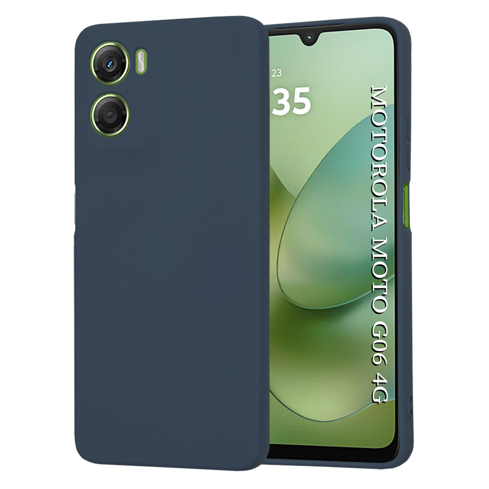 Калъф за Motorola Moto G06 - Techsuit SoftFlex - Тъмносин Син