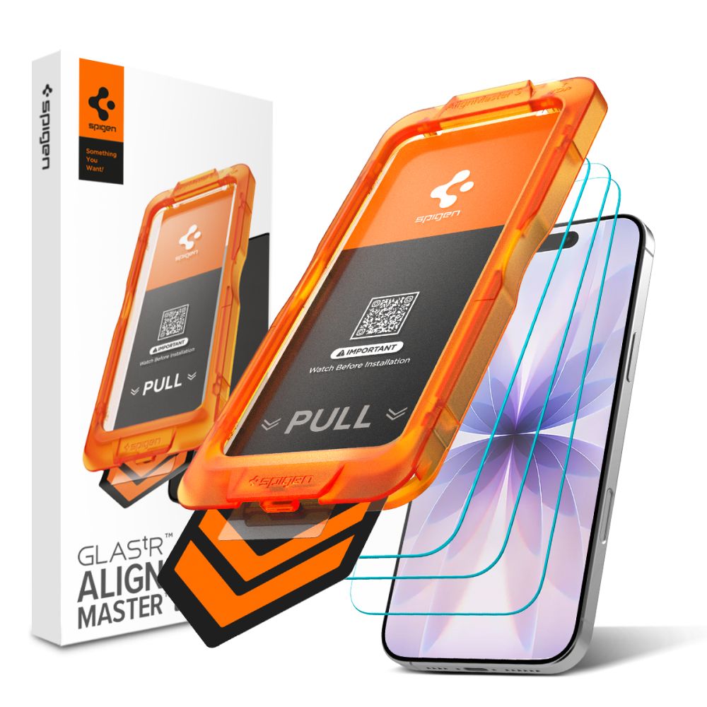 Калъф за iPhone 17 (комплект от 3) - Spigen Glas.TR Align Master Slim (AGL10484) - Прозрачен