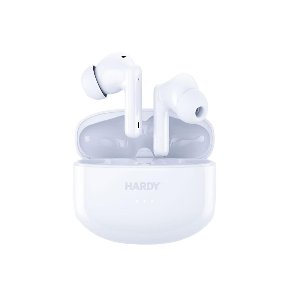 Безжични слушалки, Bluetooth V5.3, ANC технология, 300mAh - 3mk HARDY LifePods Pro - бели