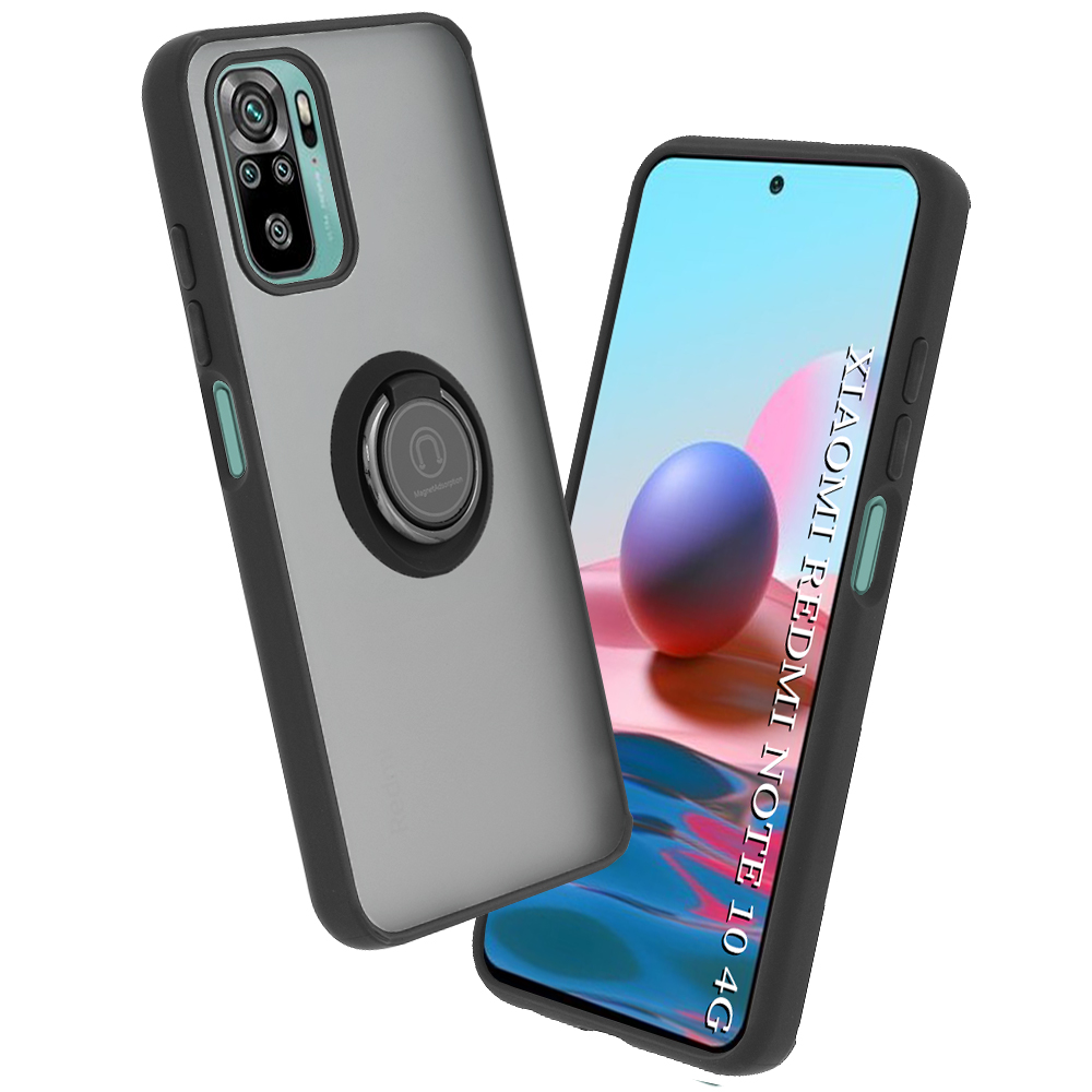 Калъф за Xiaomi Redmi Note 10 4G / Note 10S / Poco M5s - Techsuit Glinth - Черен