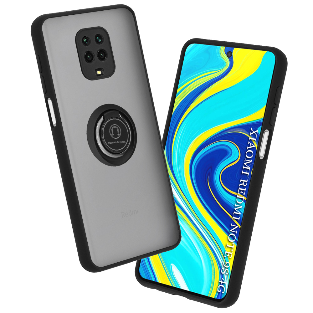 Калъф за Xiaomi Redmi Note 9S / Note 9 Pro / Note 9 Pro Max - Techsuit Glinth - Черен