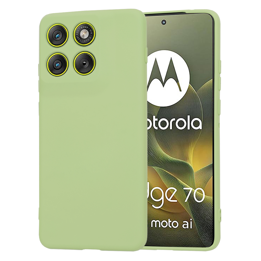 Калъф за Motorola Edge 70 - Techsuit SoftFlex - Matcha