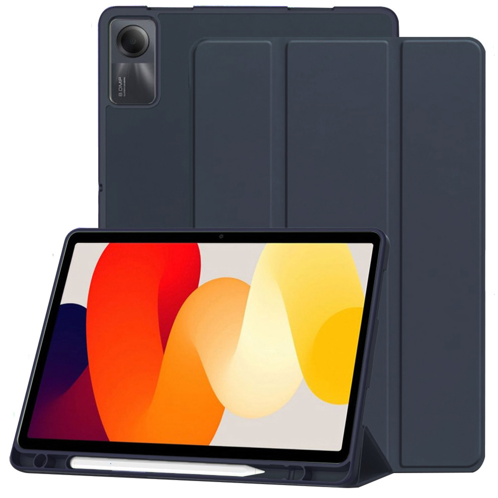 Калъф за Xiaomi Redmi Pad SE 11" - Techsuit Flex Trifold - Тъмносин