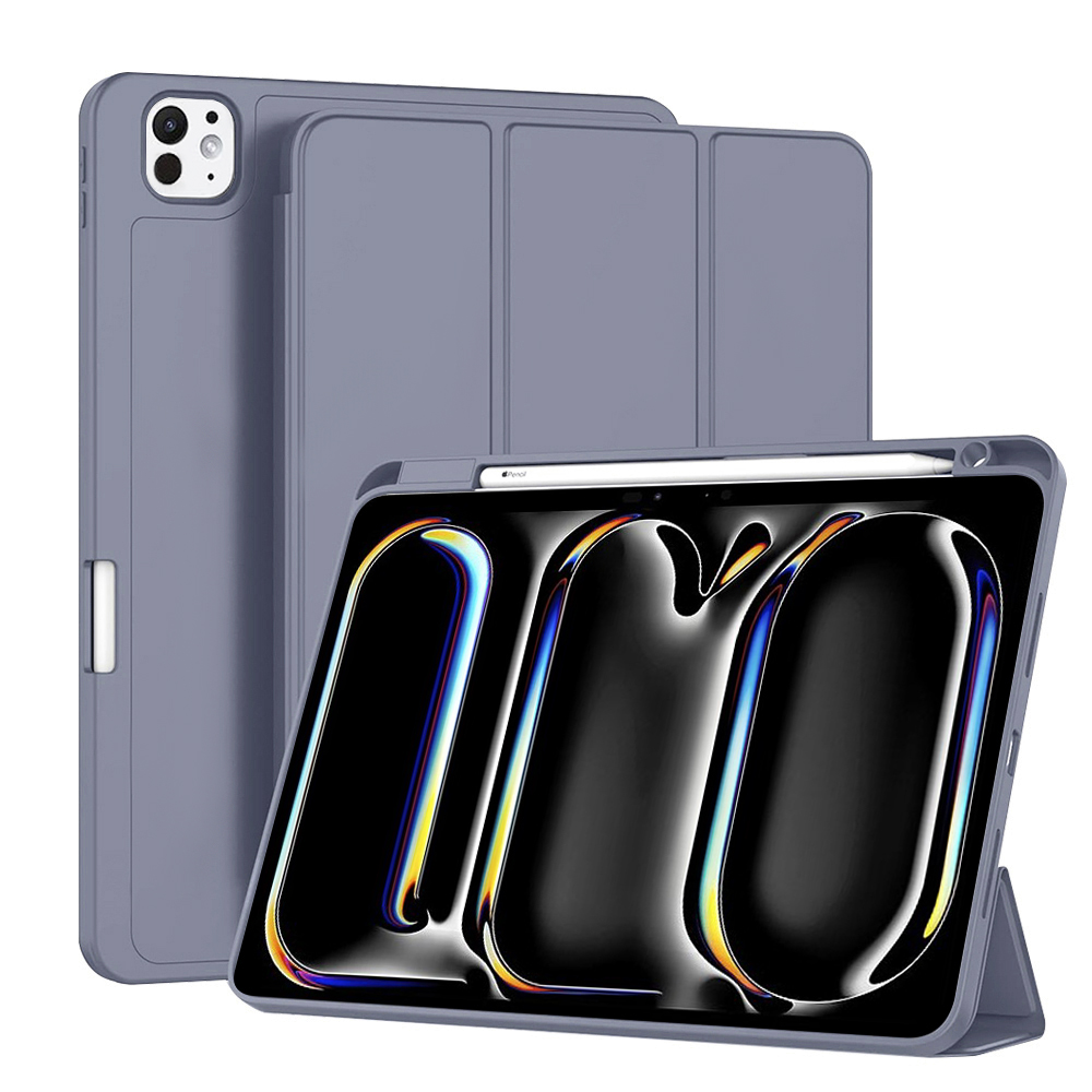 Калъф за iPad Pro 11 (2024) / iPad Pro 11 (2025) - Techsuit Flex Trifold - Лилав