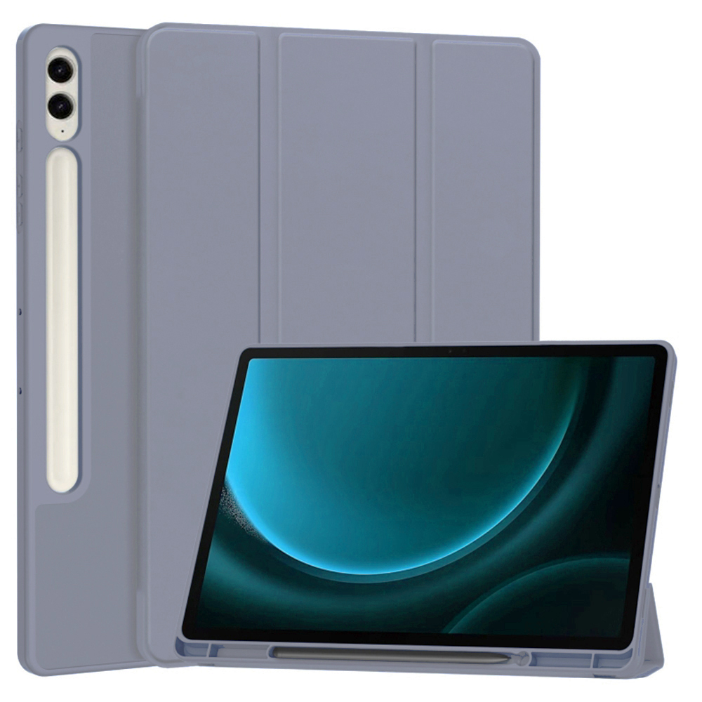 Калъф за Samsung Galaxy Tab S9 FE Plus - Techsuit Flex Trifold - Лилав