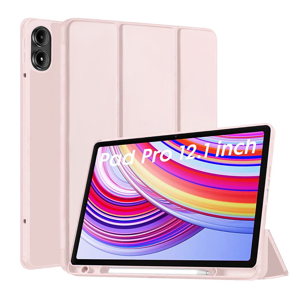 Калъф за Xiaomi Redmi Pad Pro / Redmi Pad Pro 5G / Poco Pad - Techsuit Flex Trifold - Розов