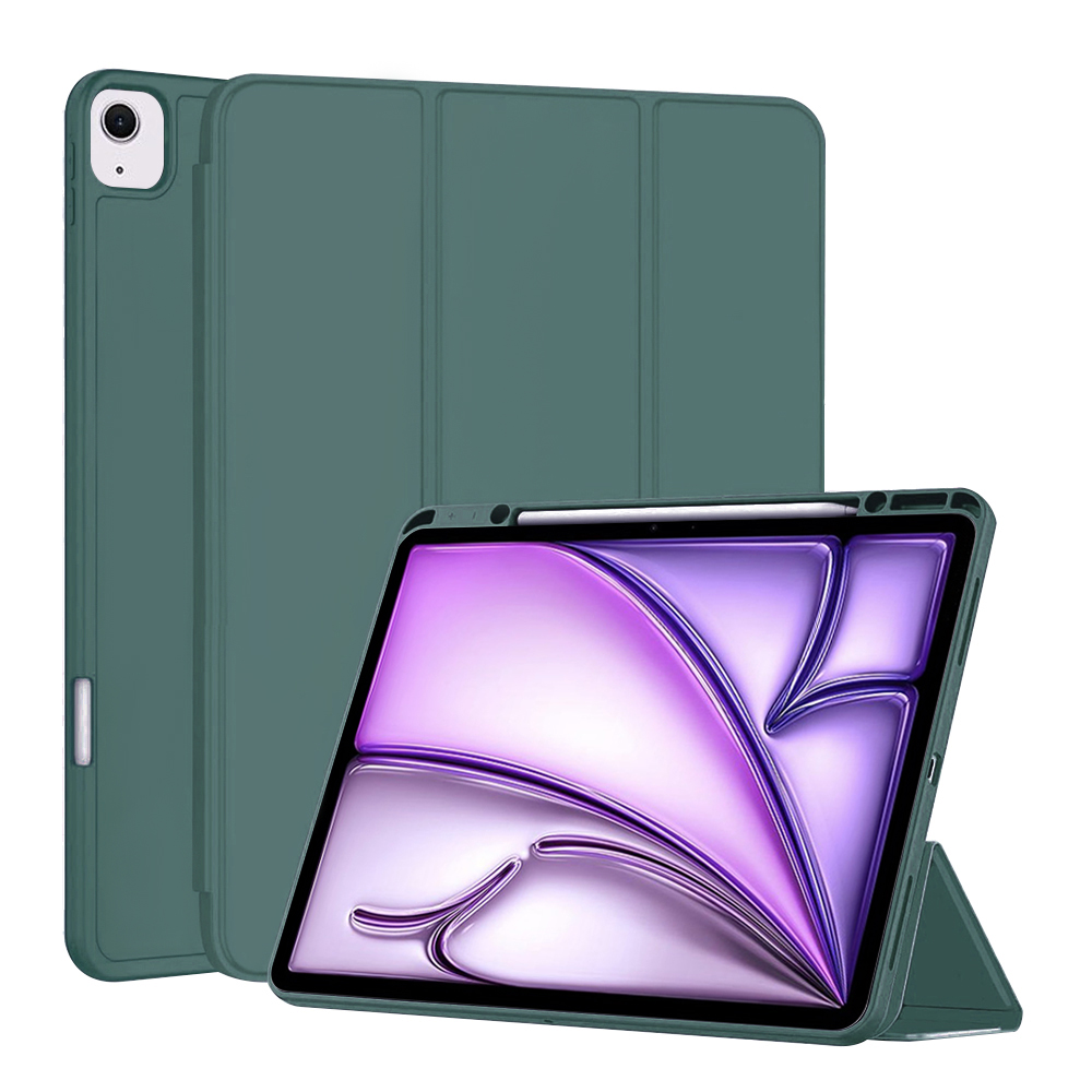 Калъф за iPad Air 13 (2024) / Air 13 (2025) / Air 13 (2026) - Techsuit Flex Trifold - Зелен