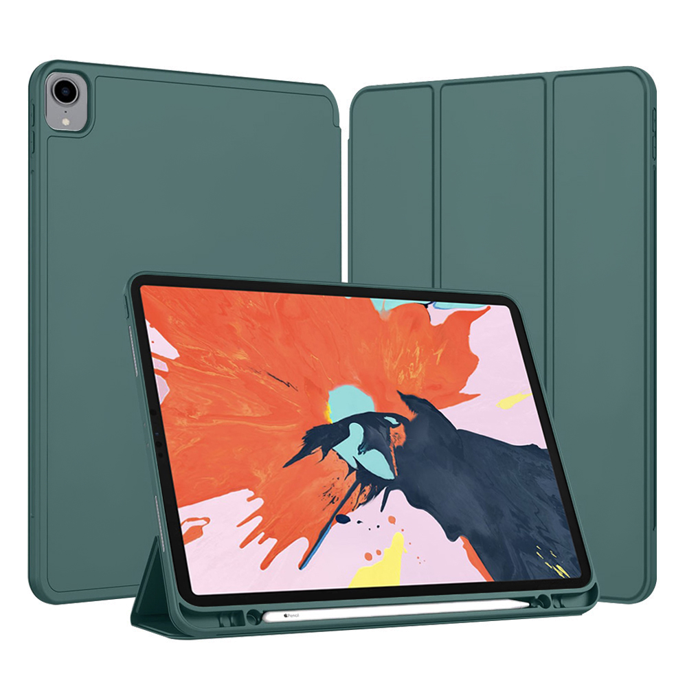 Калъф за iPad Pro 12.9 (2018/2020/2021/2022) - Techsuit Flex Trifold - Зелен
