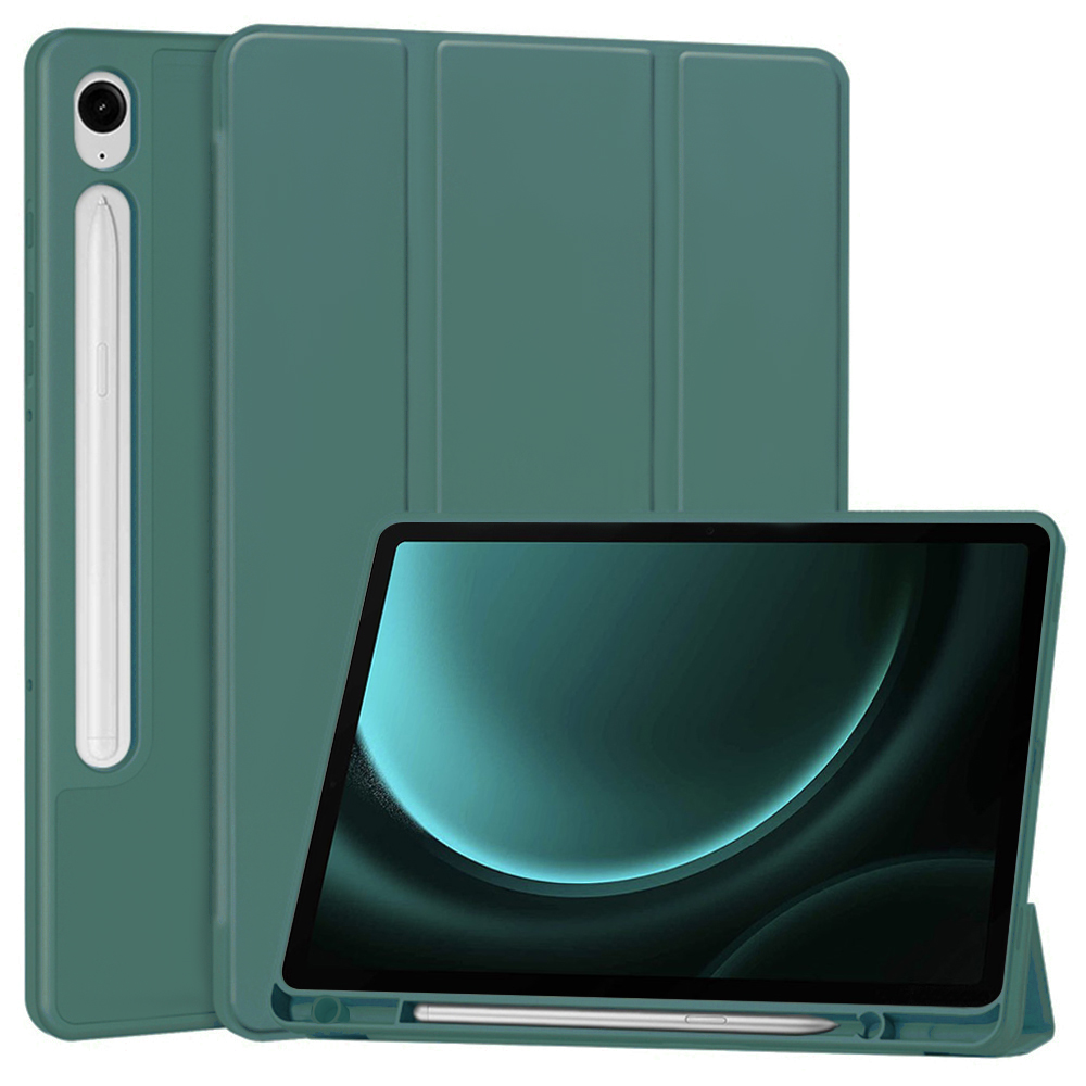 Калъф за Samsung Galaxy Tab S9 FE / S10 FE - Techsuit Flex Trifold - Зелен