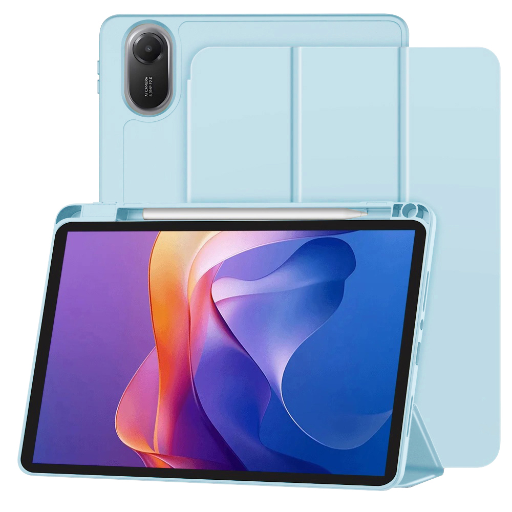 Калъф за Xiaomi Redmi Pad 2 - Techsuit Flex Trifold - Небесносин