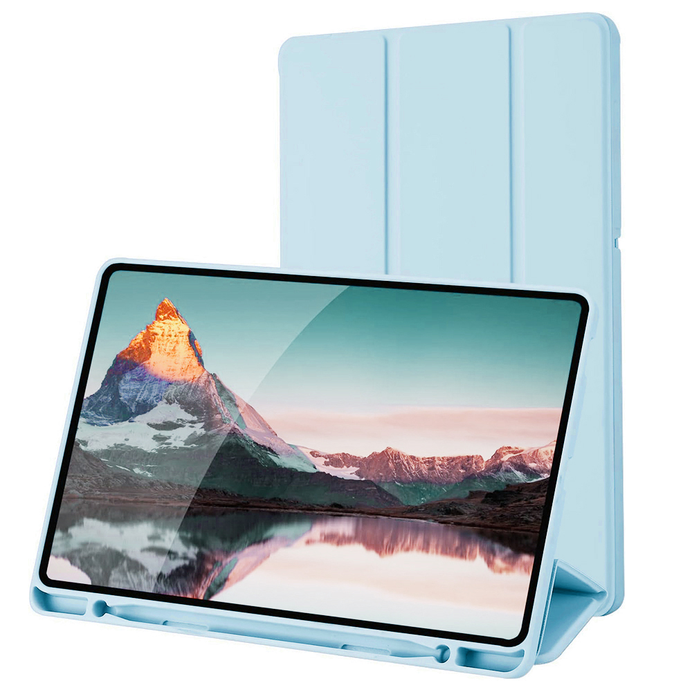 Калъф за Samsung Galaxy Tab S6 Lite (2020/2022/2024) - Techsuit Flex Trifold - Небесно син