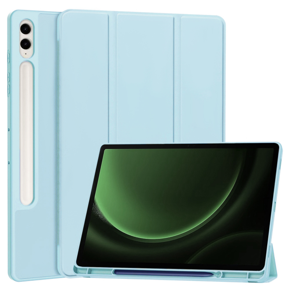 Калъф за Samsung Galaxy Tab S9 FE Plus - Techsuit Flex Trifold - Небесносин