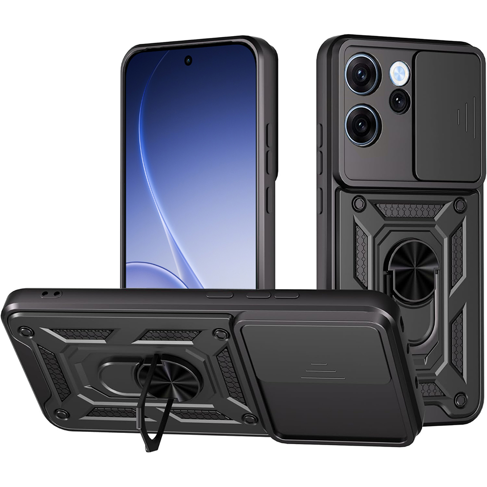 Калъф за Oppo Reno15 F / Reno15 FS 5G - Techsuit CamShield Series - Черен