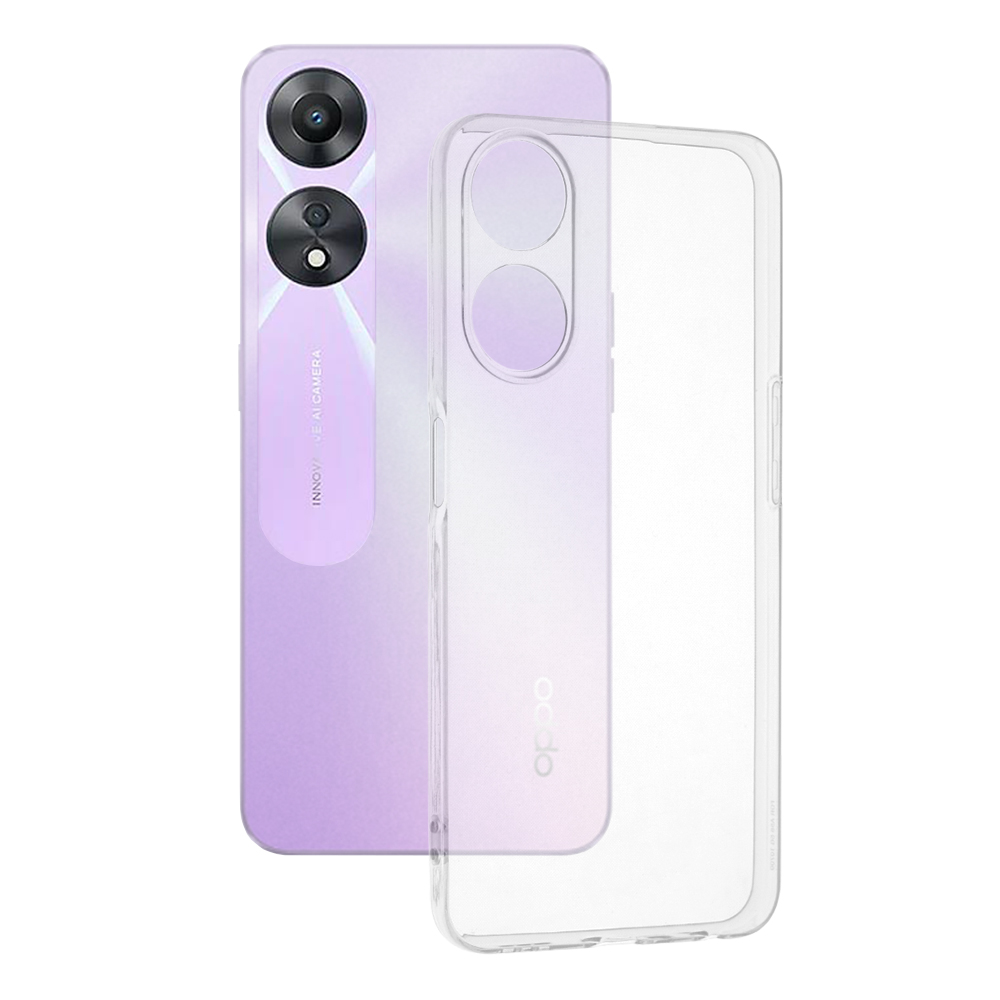 Калъф за Oppo A58 5G / A78 5G - Techsuit Прозрачен Silicone - Прозрачен