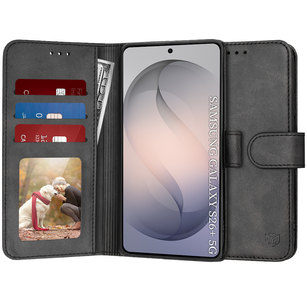 Калъф за Samsung Galaxy S26 Plus - Techsuit Diary Book - Черен